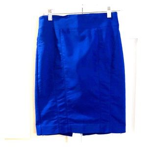 Royal blue pencil skirt